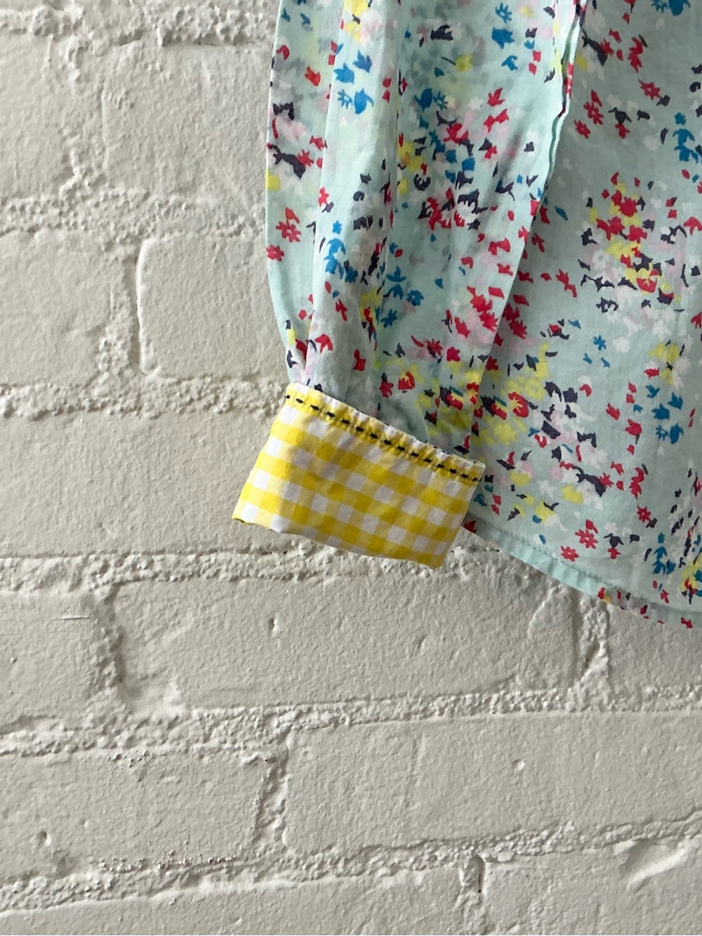 Boden Floral Button Front Shirt Sienna Colorful Ditsy Print Cotton Blouse US 6 - Picture 5 of 11